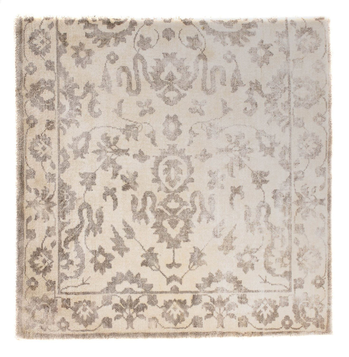 Tapis en viscose carré - 70 x 70 cm - marron clair