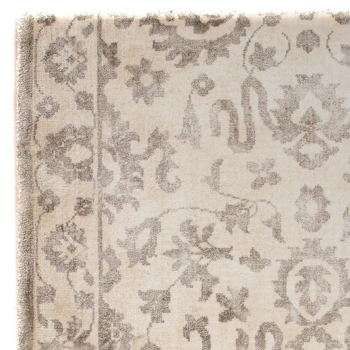Tapis en viscose carré - 70 x 70 cm - marron clair