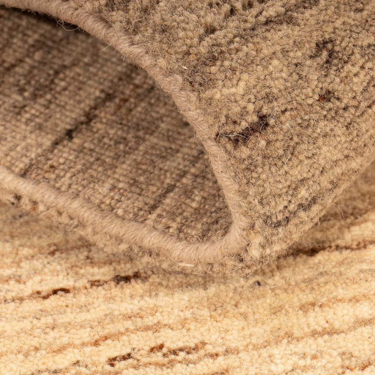 Tapis Népalais - 142 x 70 cm - marron clair