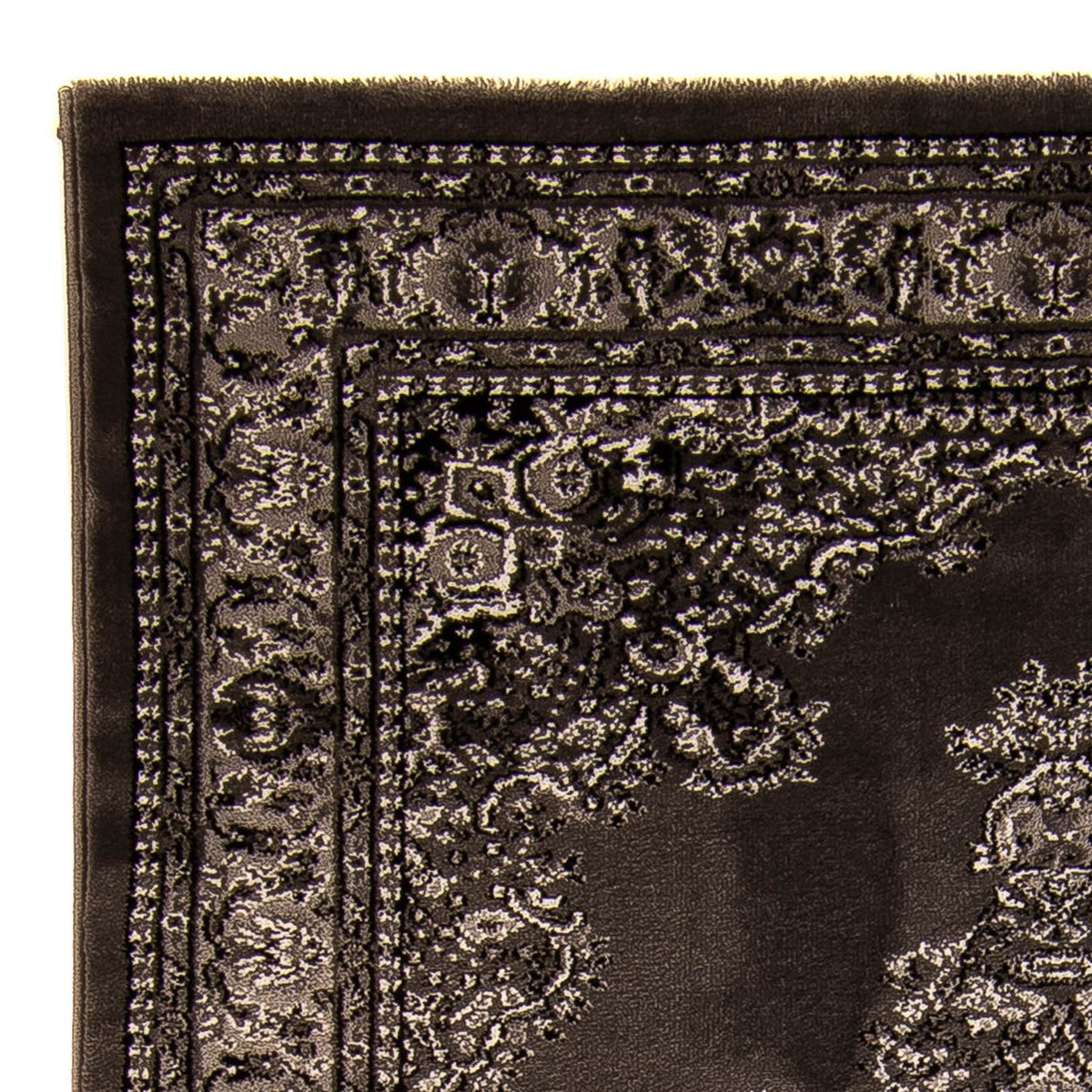 Tapis moderne - 170 x 120 cm - marron foncé