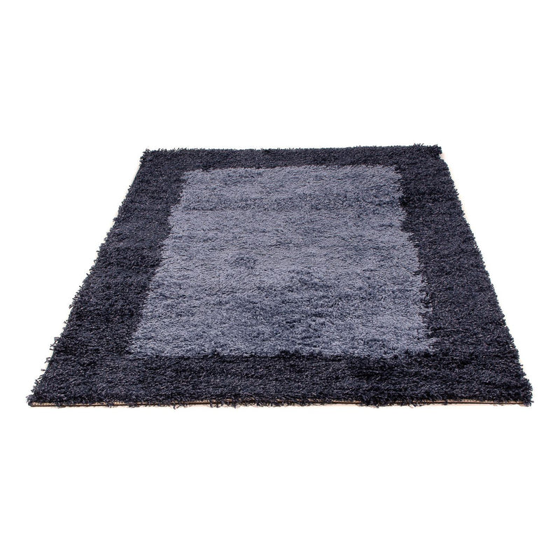 Tapis à poils longs - 170 x 120 cm - bleu foncé