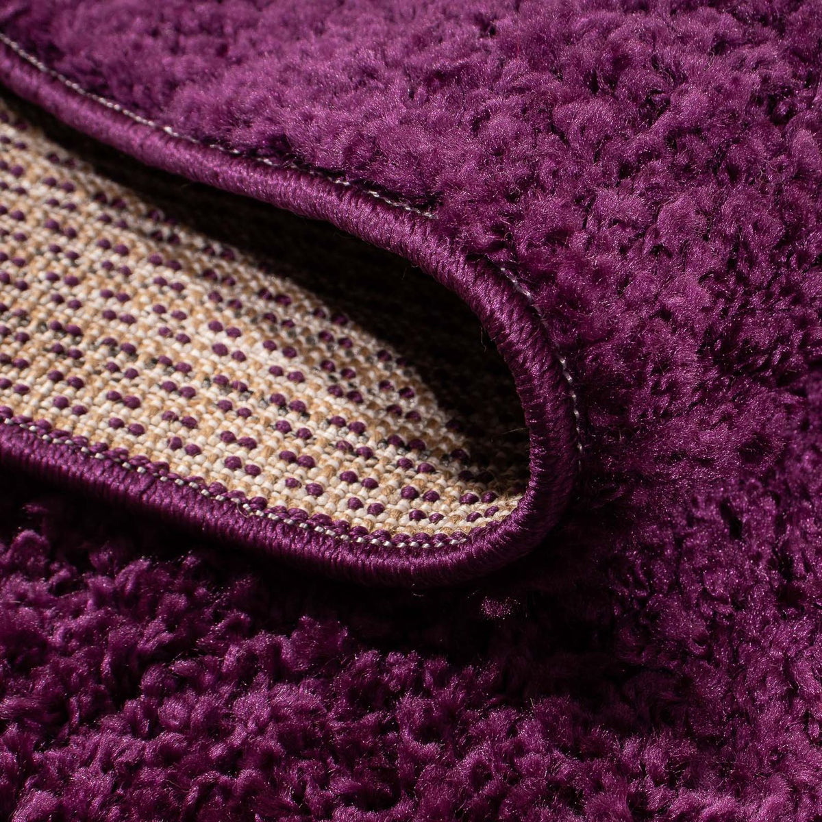 Tapis à poils longs - 150 x 80 cm - violet