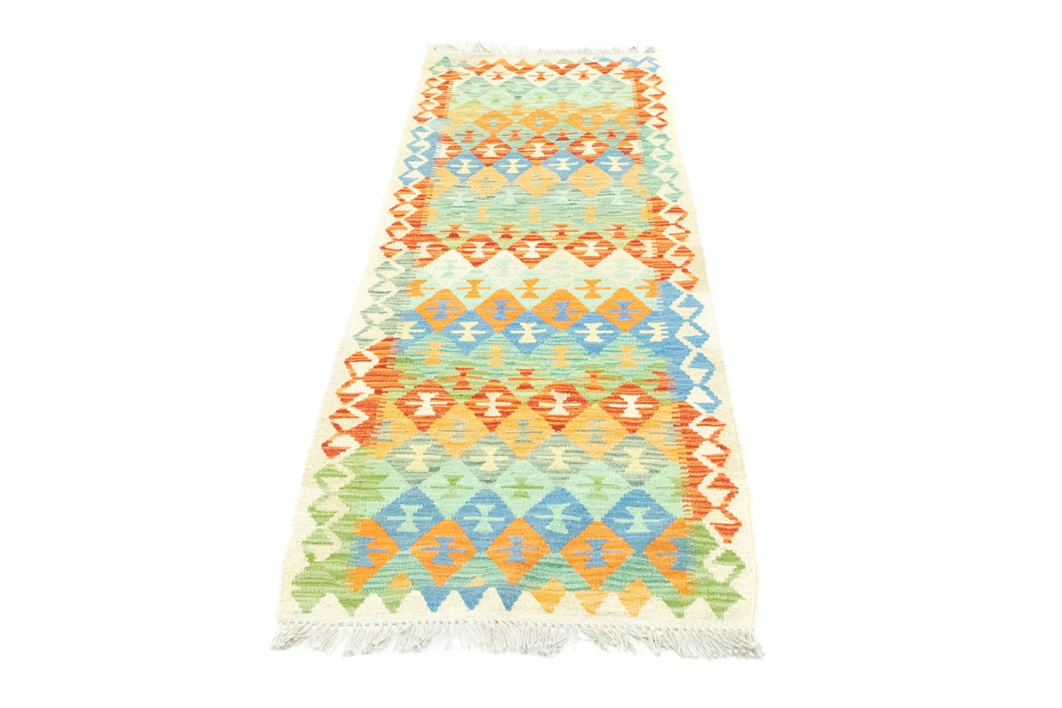 Tapis de couloir Tapis Kelim - Oriental - 197 x 64 cm - colorée