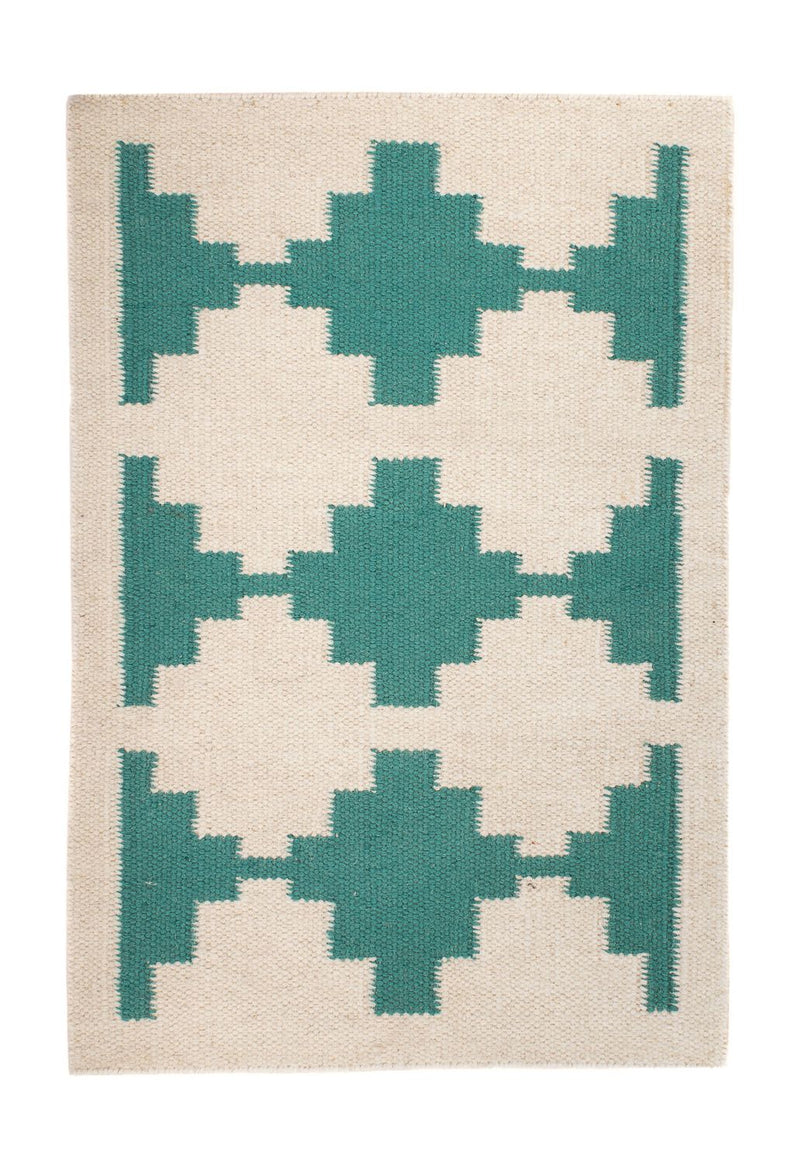 Tapis Kelim - Tendance - 90 x 60 cm - beige