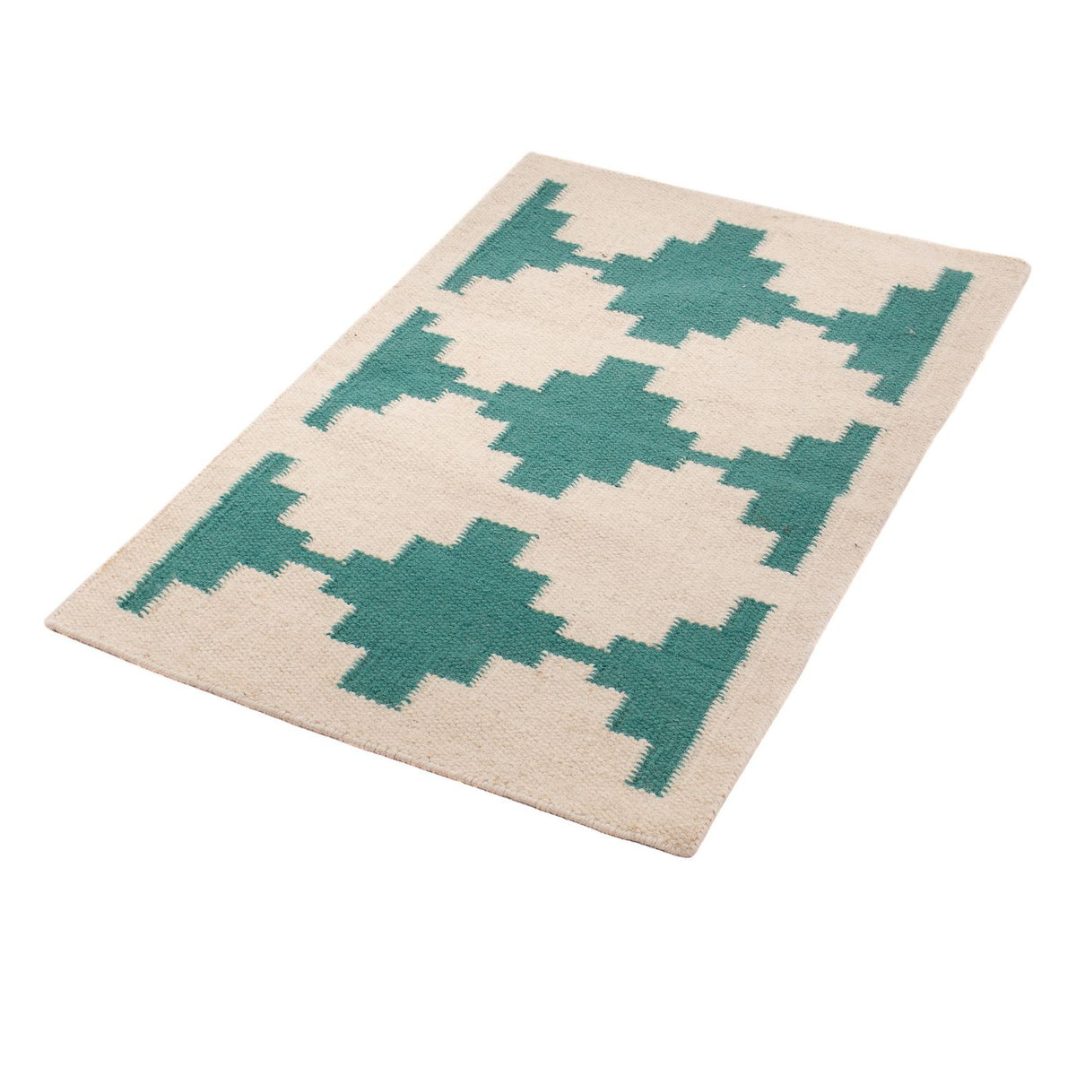 Tapis Kelim - Tendance - 90 x 60 cm - beige