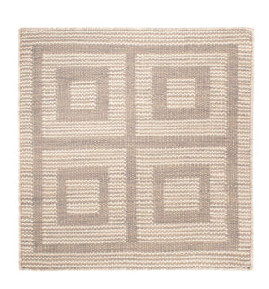 Tapis Kelim - Tendance carré  - 60 x 60 cm - beige
