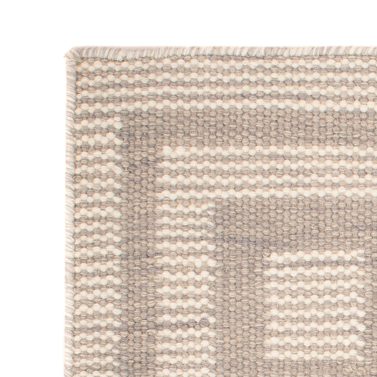 Tapis Kelim - Tendance carré  - 60 x 60 cm - beige