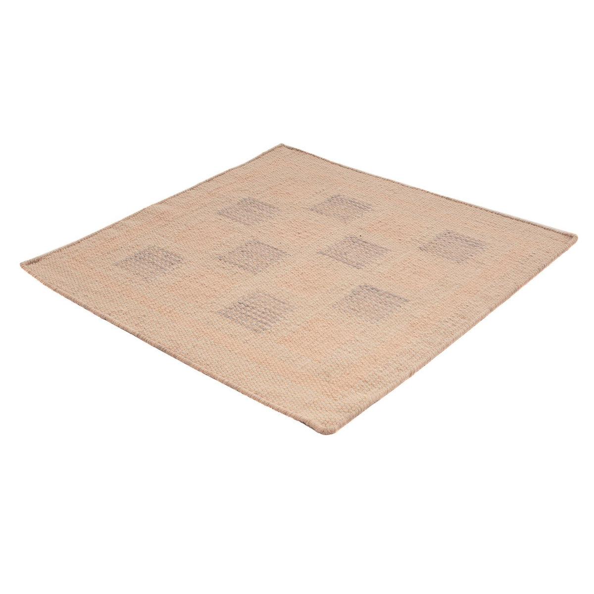 Tapis Kelim - Tendance carré  - 60 x 60 cm - multicolore