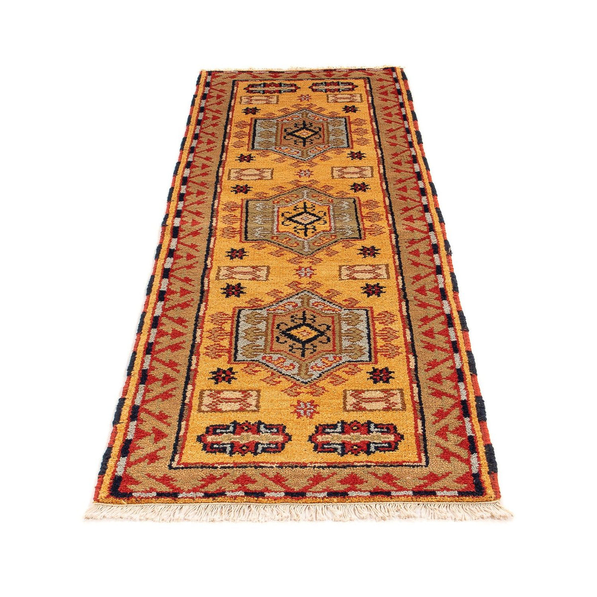 Tapis de couloir Tapis Ziegler - Kazak - 202 x 65 cm - rouille