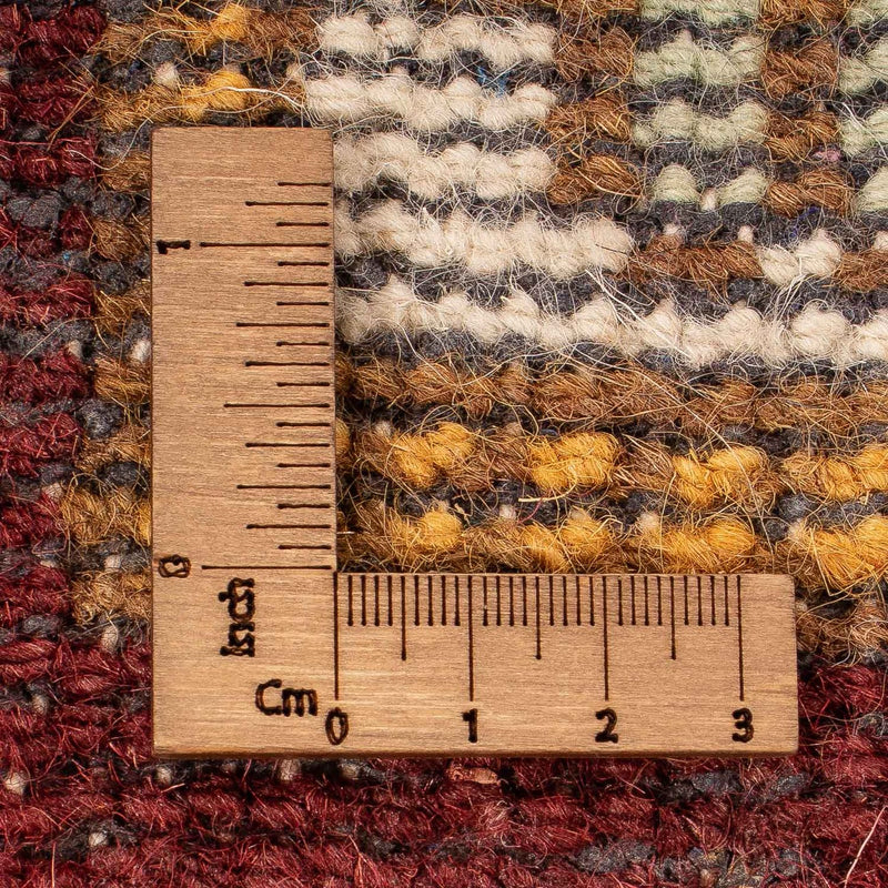 Tapis de couloir Tapis Ziegler - Kazak - 201 x 65 cm - rouge foncé