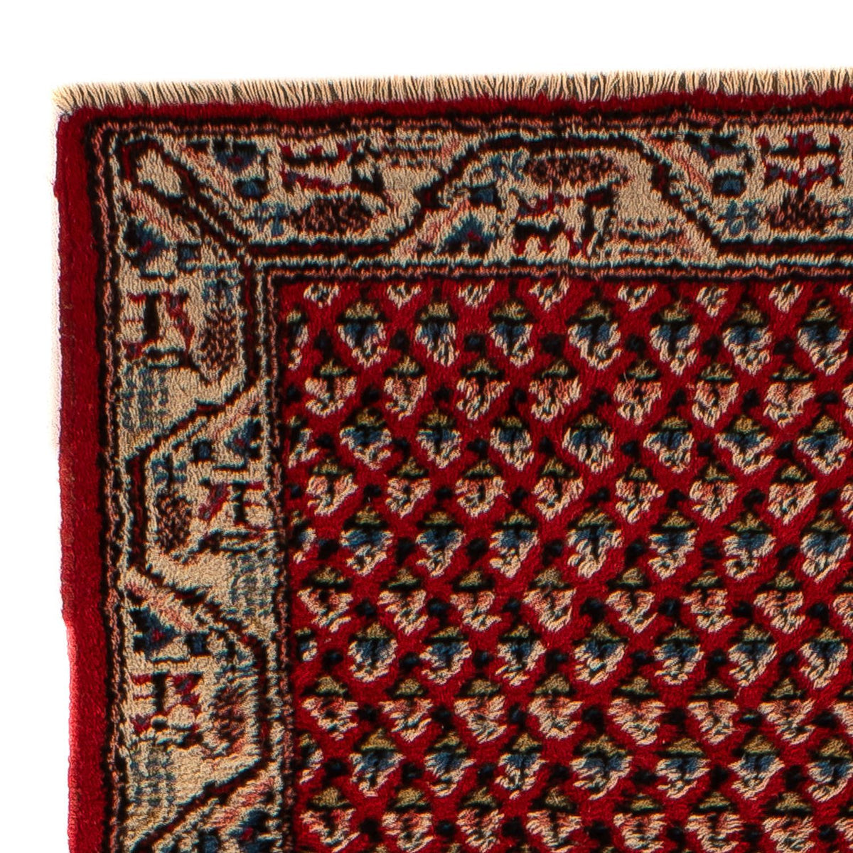 Tapis de couloir Tapis persan - Mir - 203 x 77 cm - rouge foncé