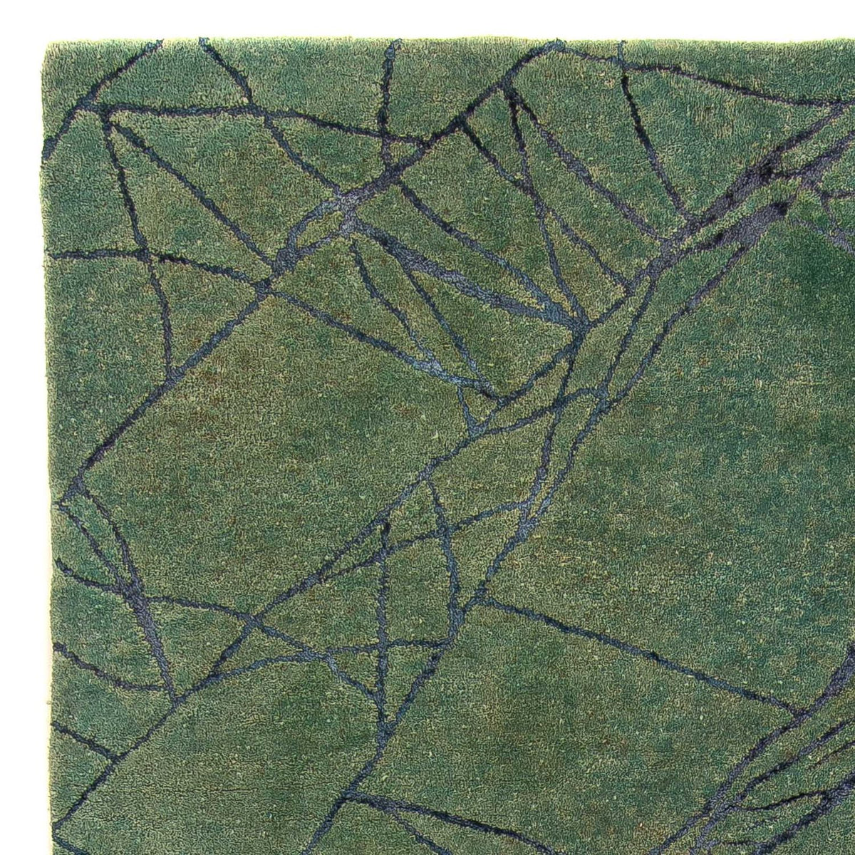 Tapis en laine - 247 x 147 cm - vert