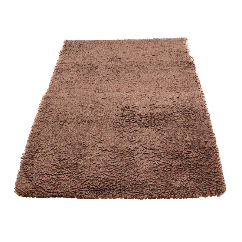 Tapis de couloir Tapis à poils longs - 231 x 116 cm - marron