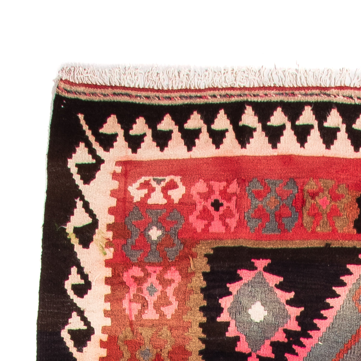 Tapis de couloir Tapis Kelim - Vieux - 360 x 145 cm - multicolore