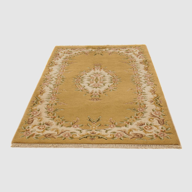 Tapis de couloir Tapis chinois - 223 x 125 cm - or