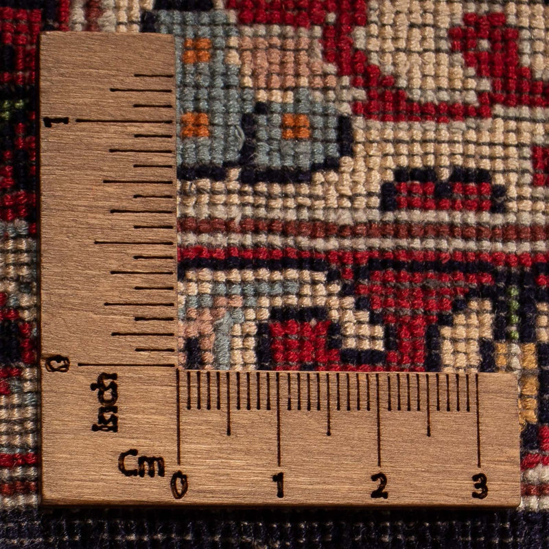 Tapis oriental - Indus - 123 x 81 cm - bleu foncé