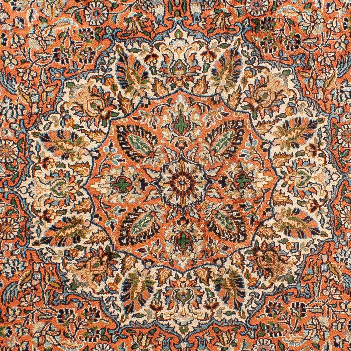 Tapis en soie - Soie du Cachemire - 182 x 121 cm - marron clair