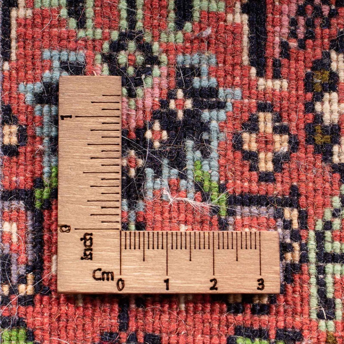 Tapis persan - Bidjar - 60 x 40 cm - rouge clair