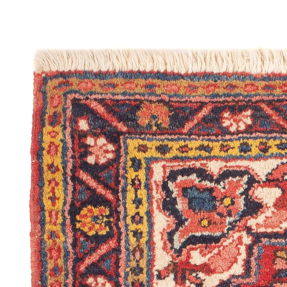 Tapis persan - Nomadic carré  - 92 x 82 cm - rouge foncé
