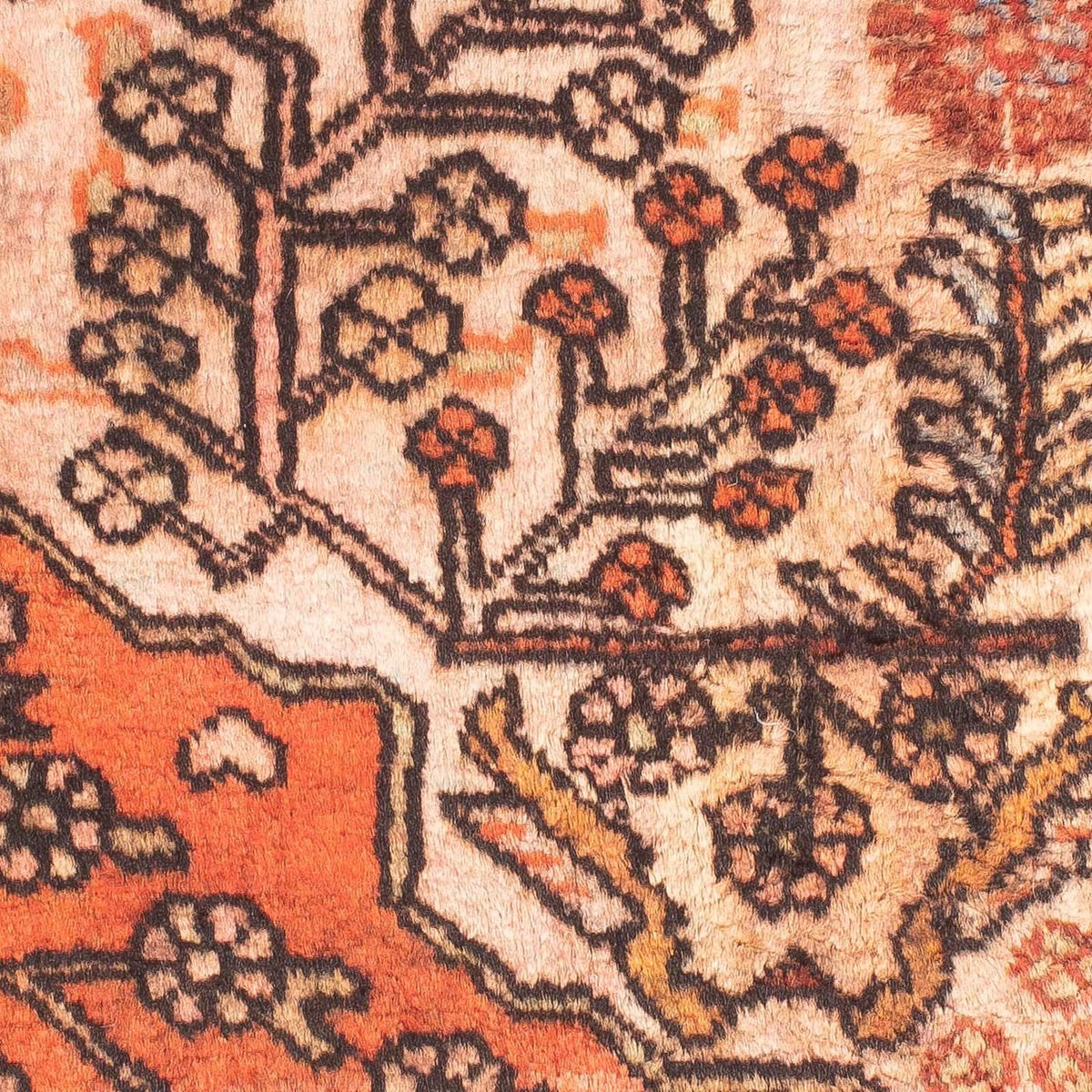 Tapis persan - Nomadic carré - 114 x 96 cm - multicolore