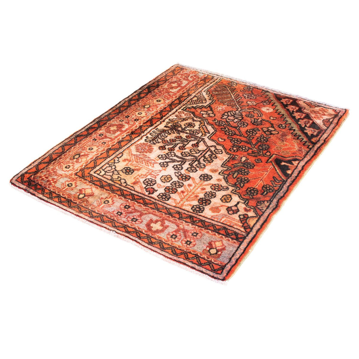 Tapis persan - Nomadic carré - 114 x 96 cm - multicolore