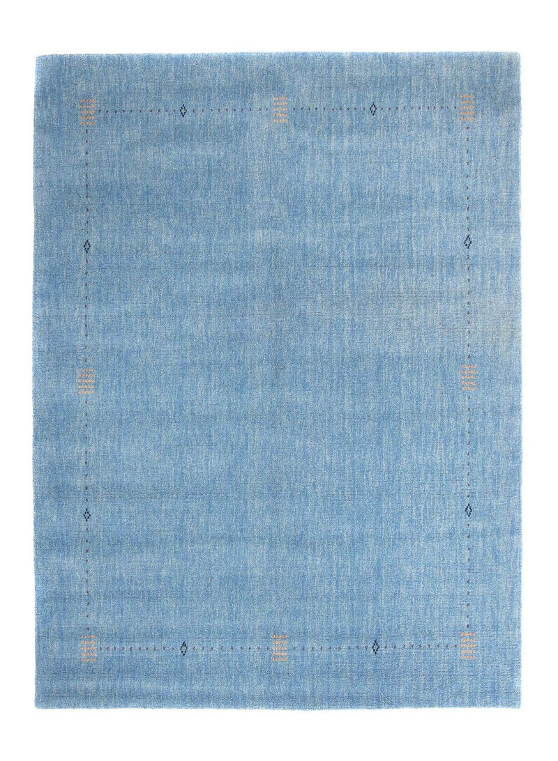 Tapis Gabbeh - Indus - 222 x 136 cm - bleu
