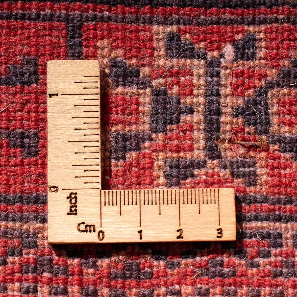Tapis Turkaman - 84 x 66 cm - rouge foncé