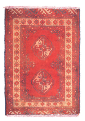 Tapis Turkaman - 85 x 67 cm - rouge