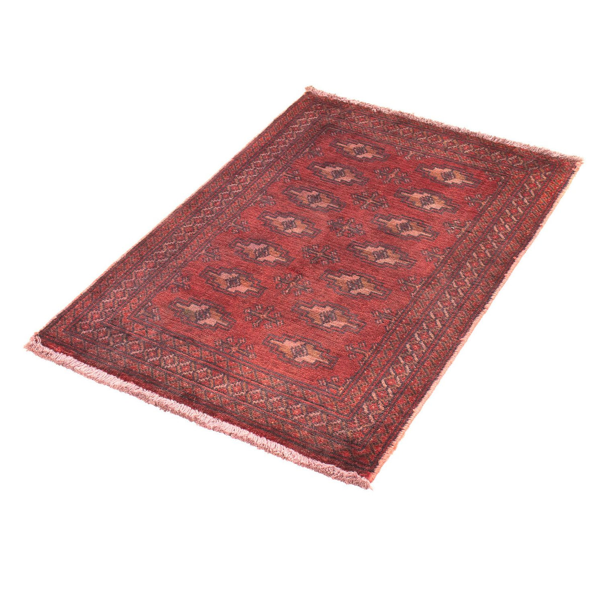 Tapis Pakistani - 86 x 60 cm - rouge foncé