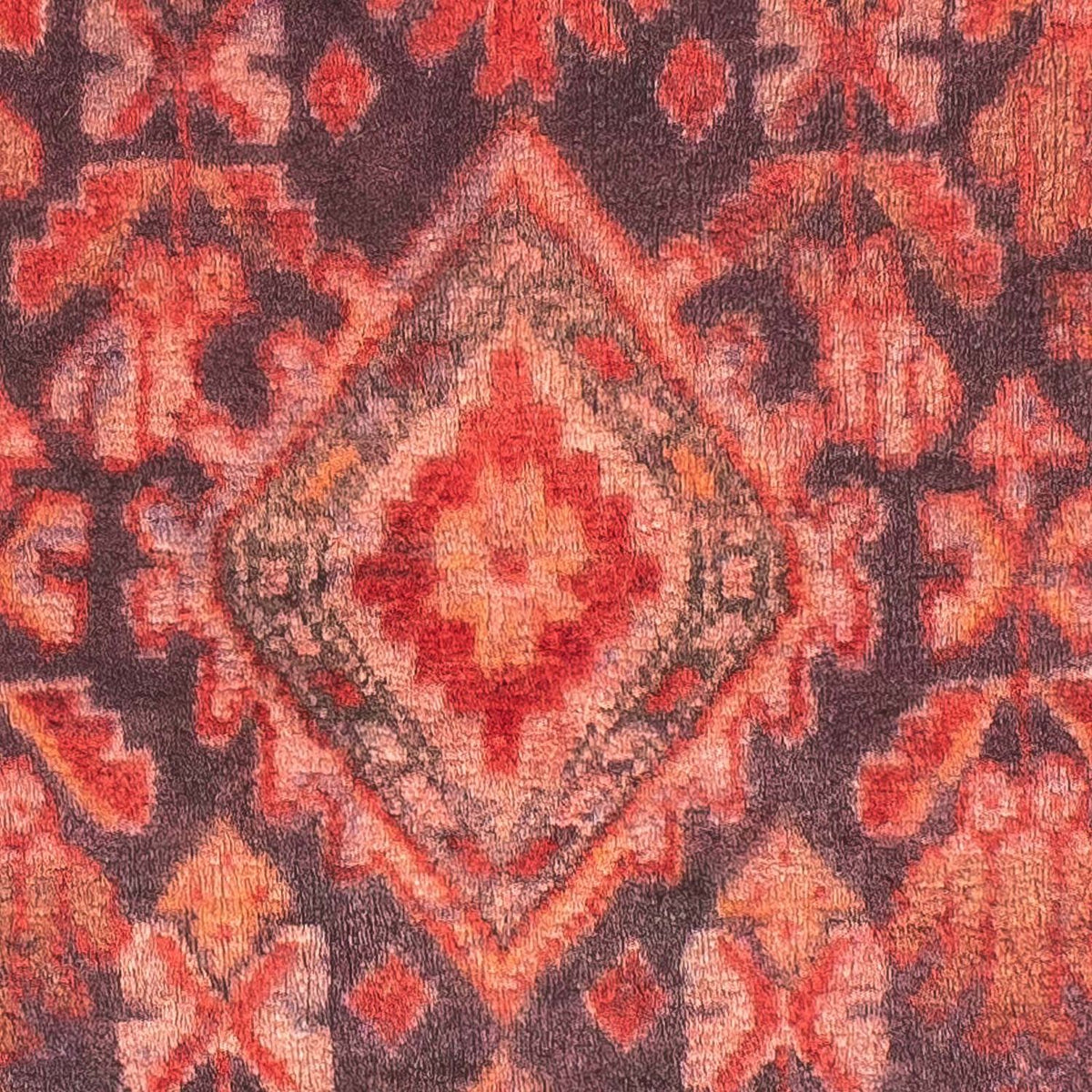 Tapis persan - Nomadic - 104 x 67 cm - rouge clair