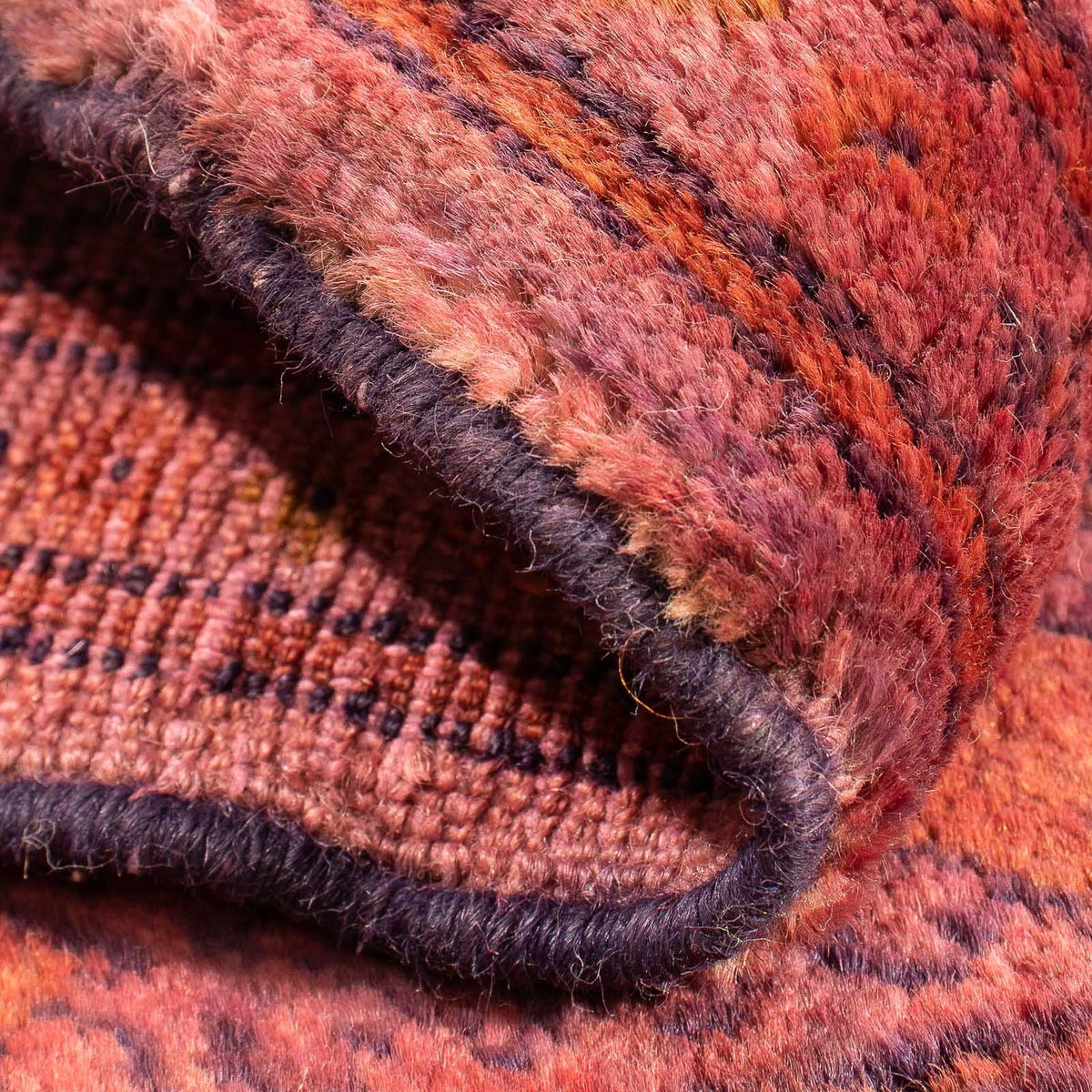 Tapis Turkaman - 80 x 67 cm - rouge clair