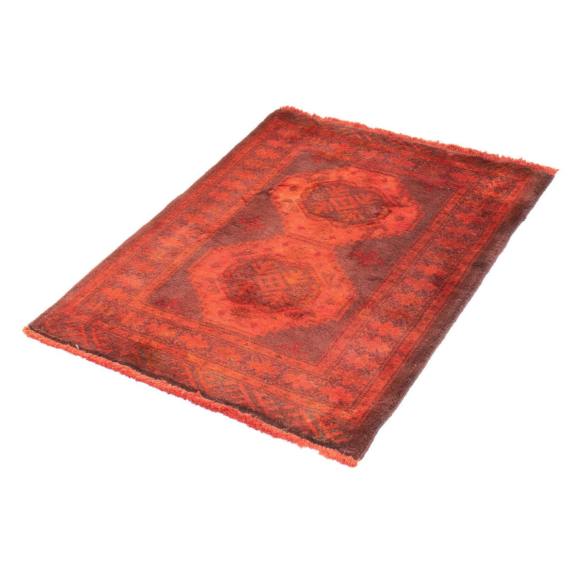Tapis Turkaman - 86 x 70 cm - rouille