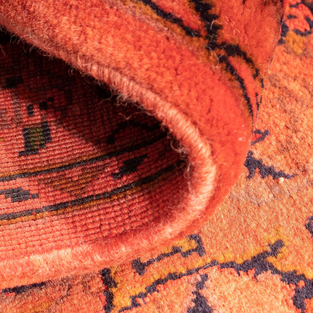 Tapis persan - Keshan - 100 x 70 cm - rouille