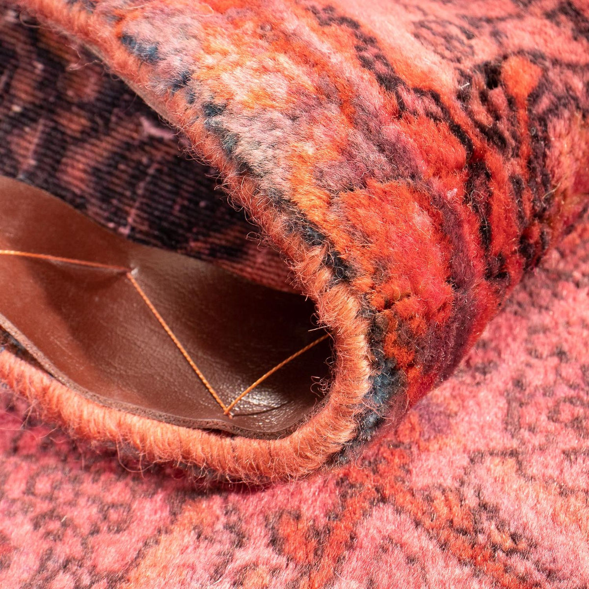 Tapis persan - Classique carré  - 72 x 67 cm - rouge clair