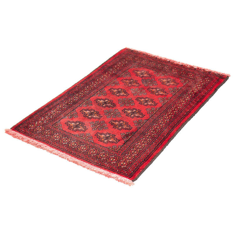 Tapis Turkaman - 83 x 62 cm - rouge foncé
