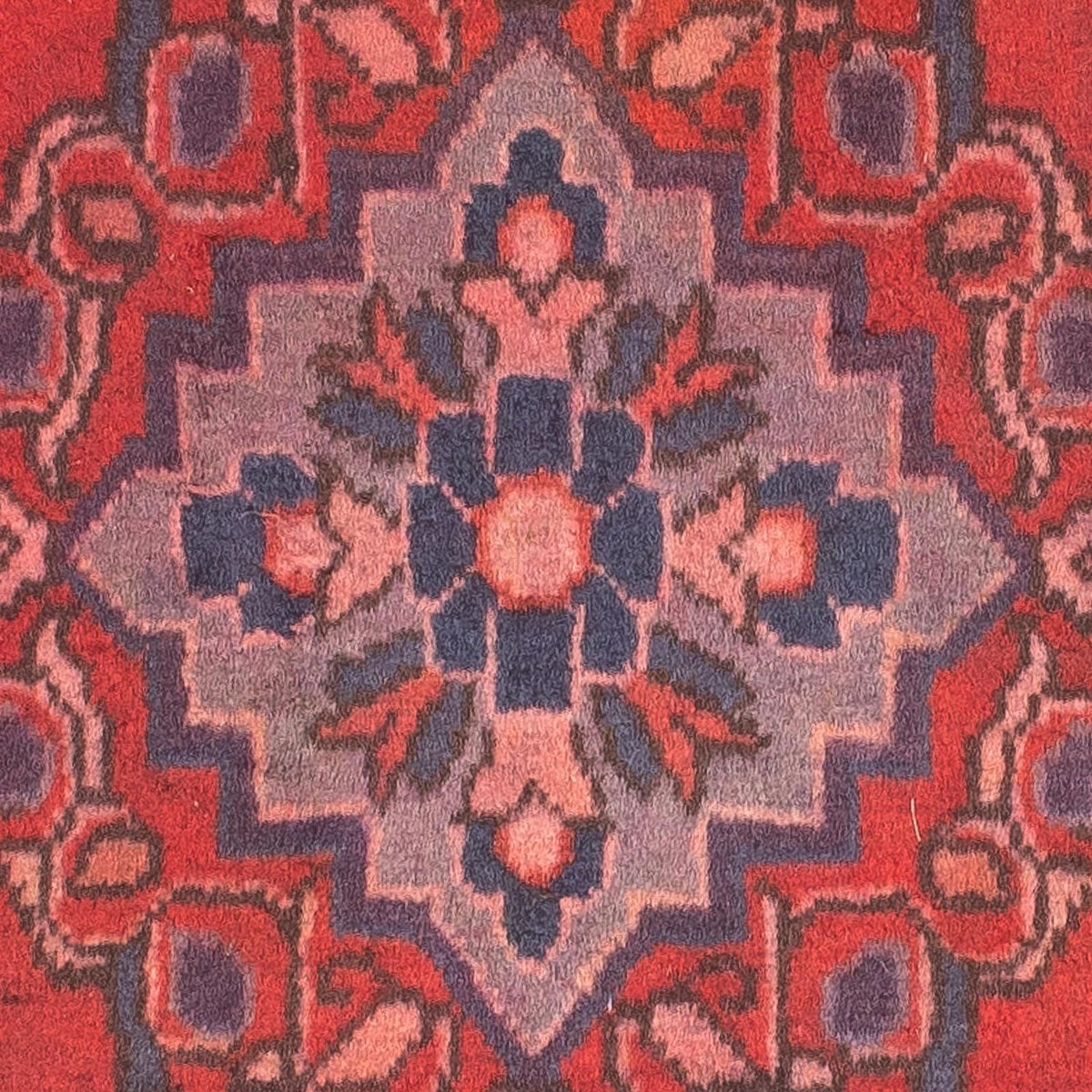 Tapis persan - Keshan - 87 x 57 cm - rouge foncé