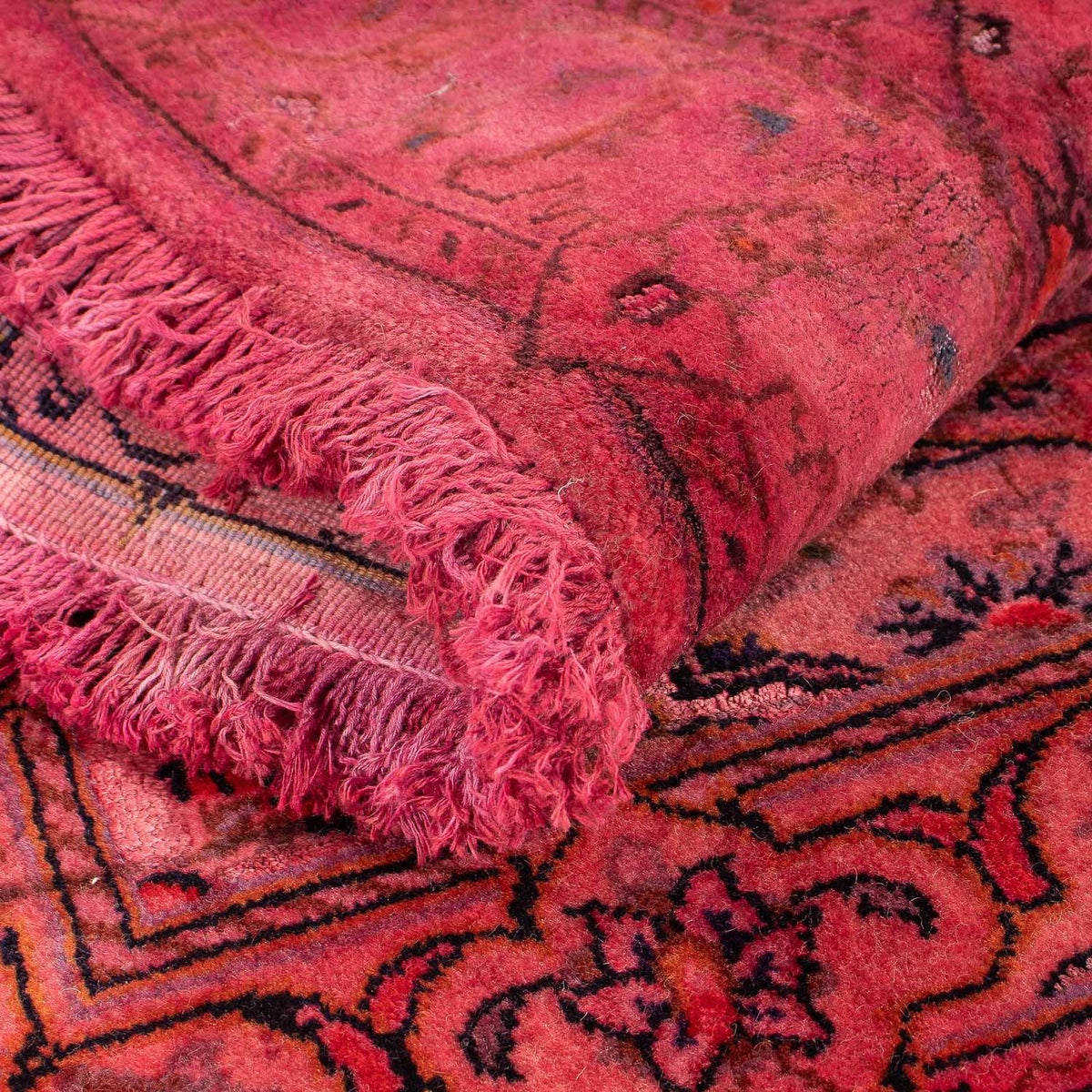 Tapis persan - Keshan - 96 x 70 cm - rouge clair