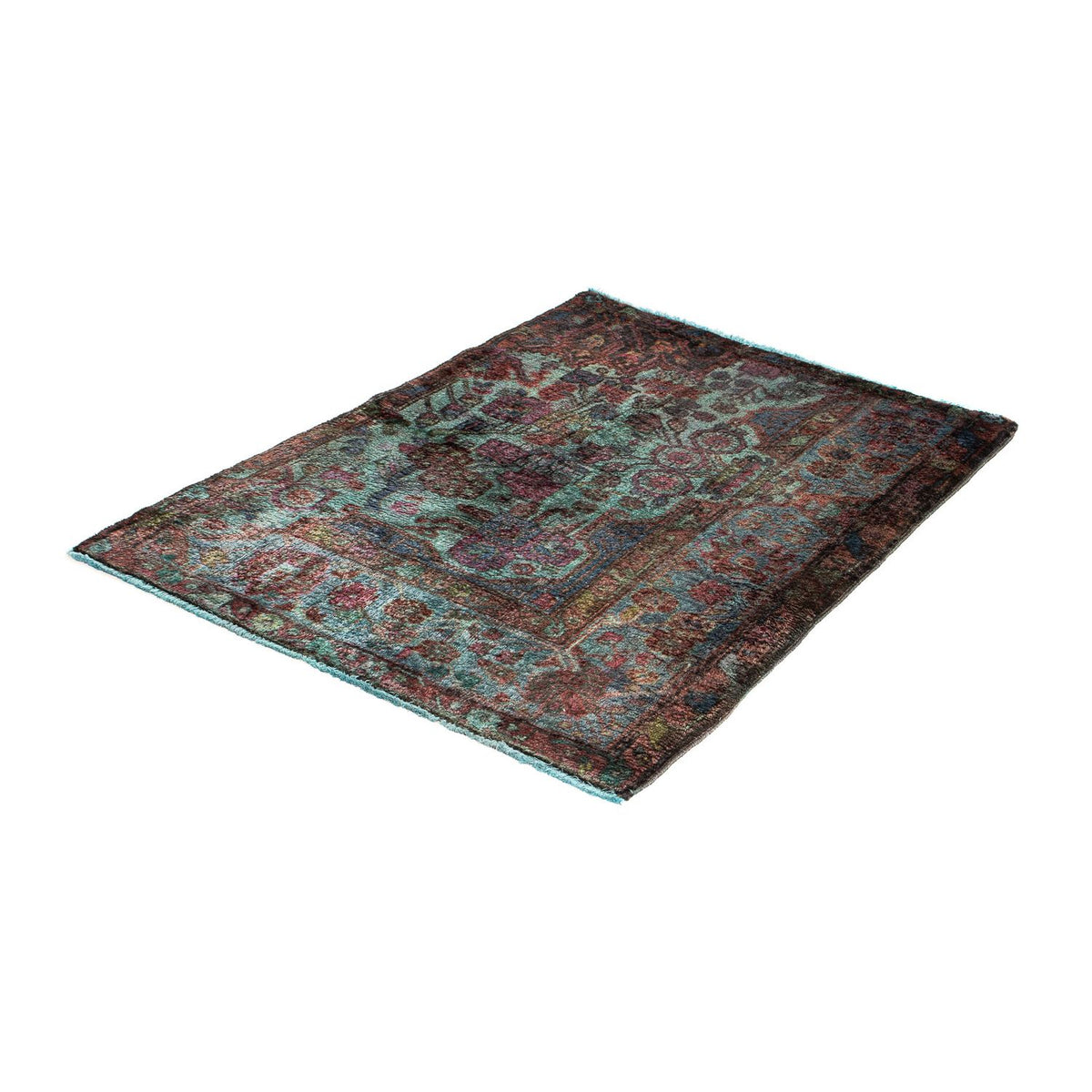 Tapis persan - Nomadic - 111 x 80 cm - bleu clair