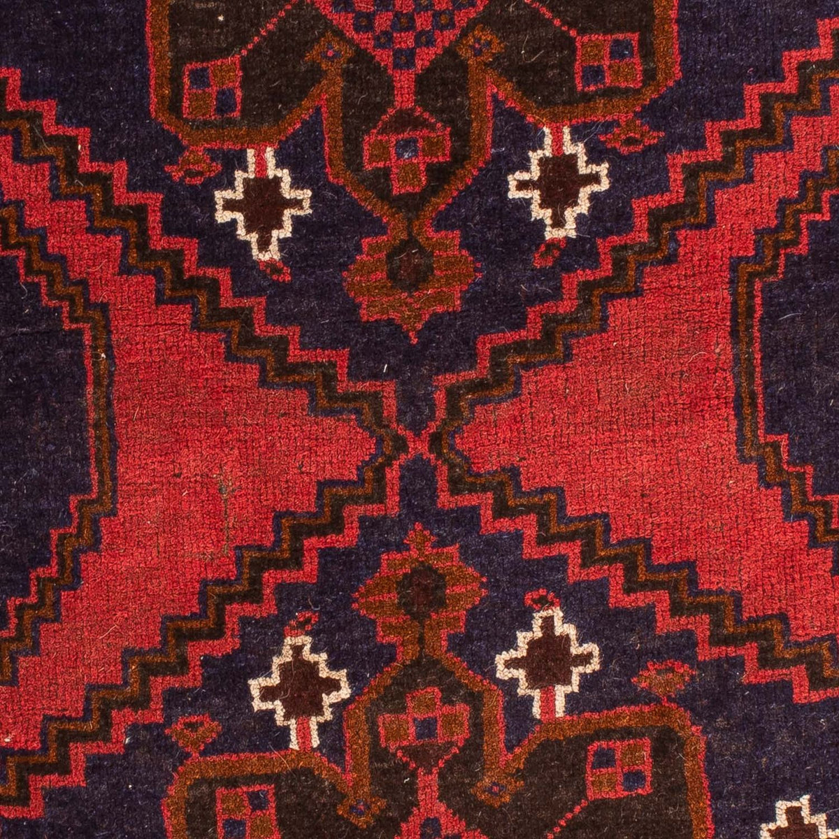 Tapis Belutsch - 140 x 92 cm - rouge foncé