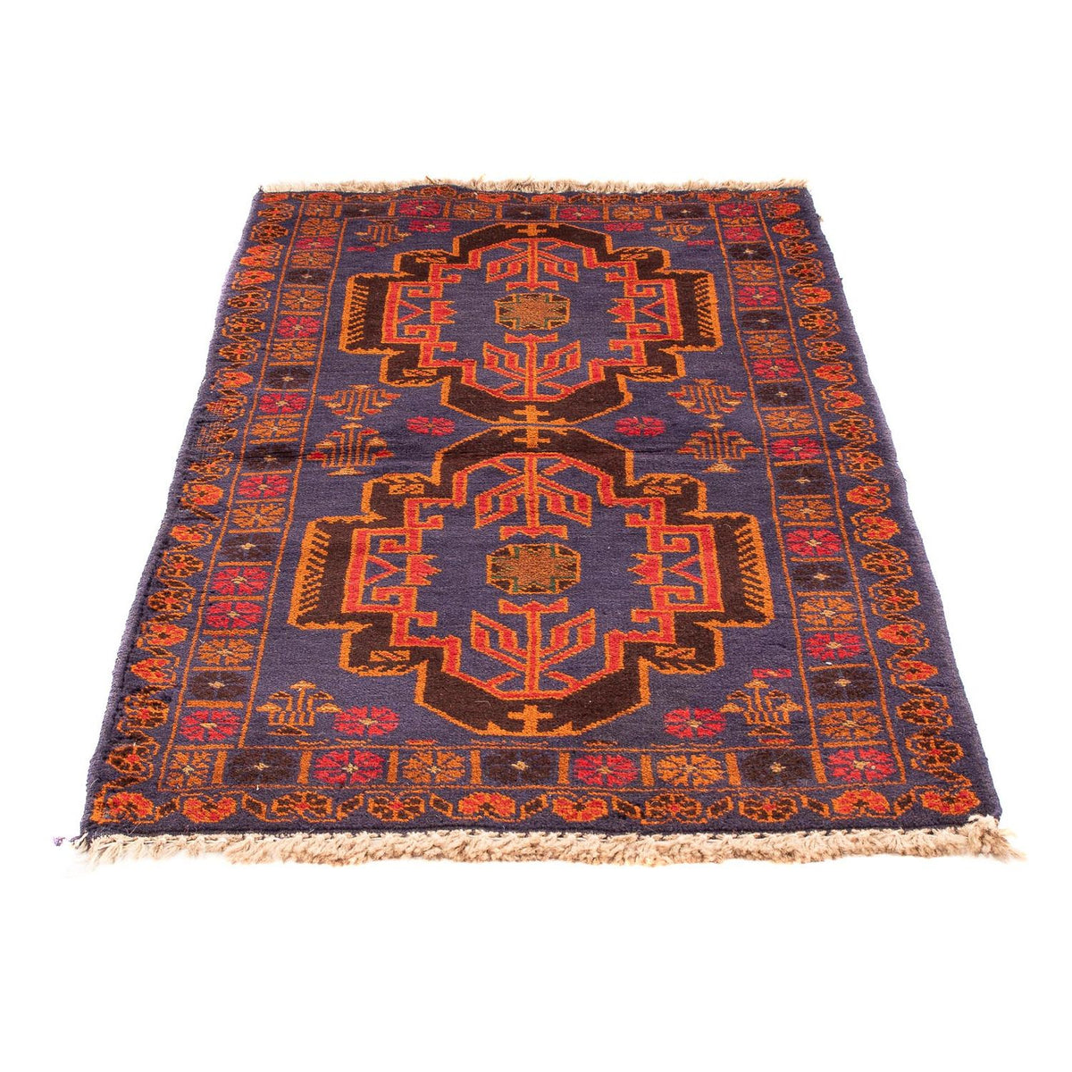 Tapis Belutsch - 133 x 76 cm - bleu foncé