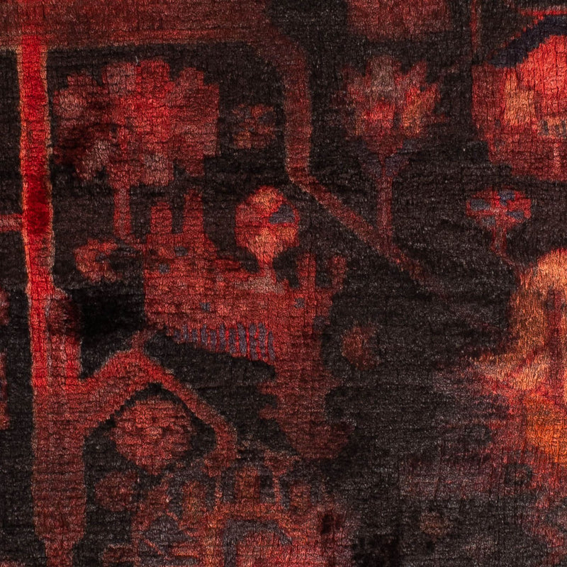 Tapis persan - Nomadic - 143 x 102 cm - rouge foncé