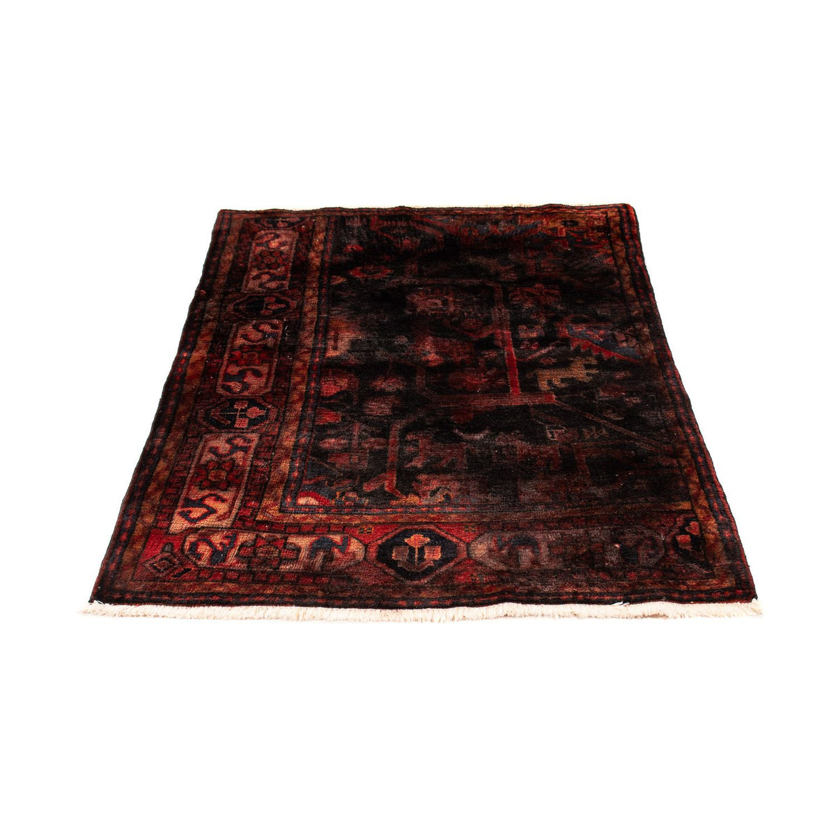 Tapis persan - Nomadic - 143 x 102 cm - rouge foncé