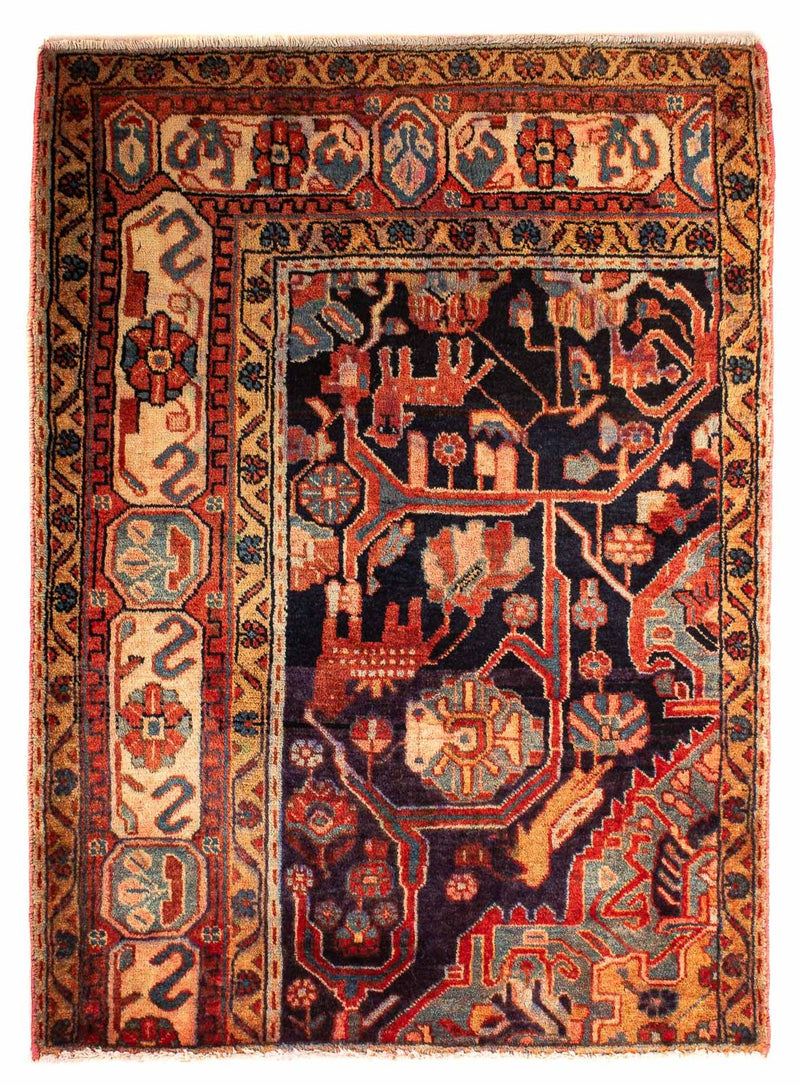 Tapis persan - Nomadic - 120 x 88 cm - multicolore