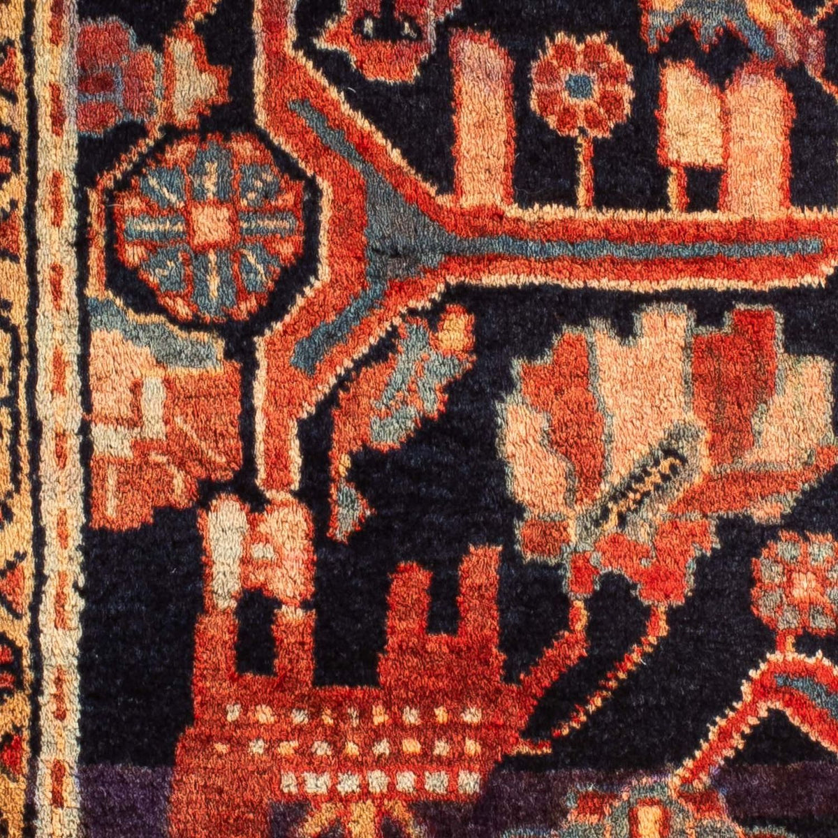 Tapis persan - Nomadic - 120 x 88 cm - multicolore