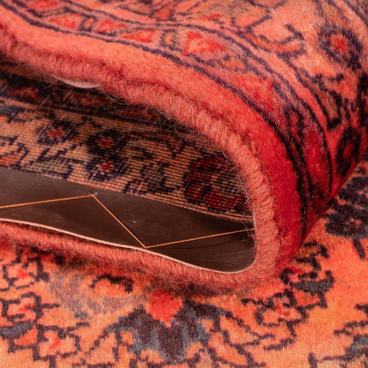 Tapis persan - Classique - 132 x 68 cm - rouge foncé