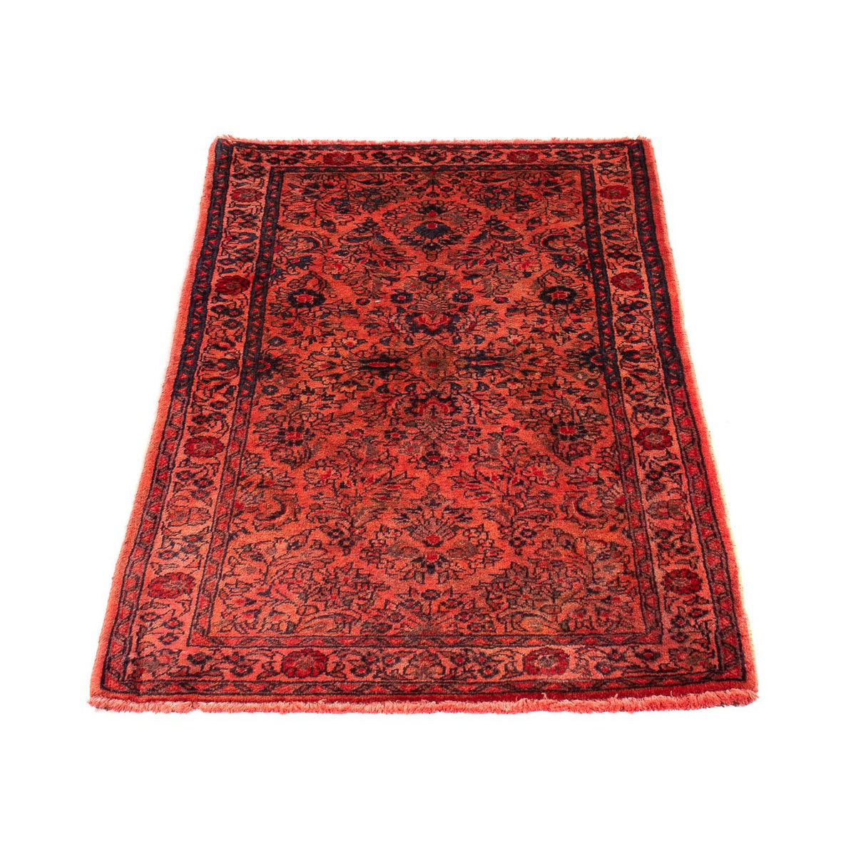 Tapis persan - Classique - 132 x 68 cm - rouge foncé