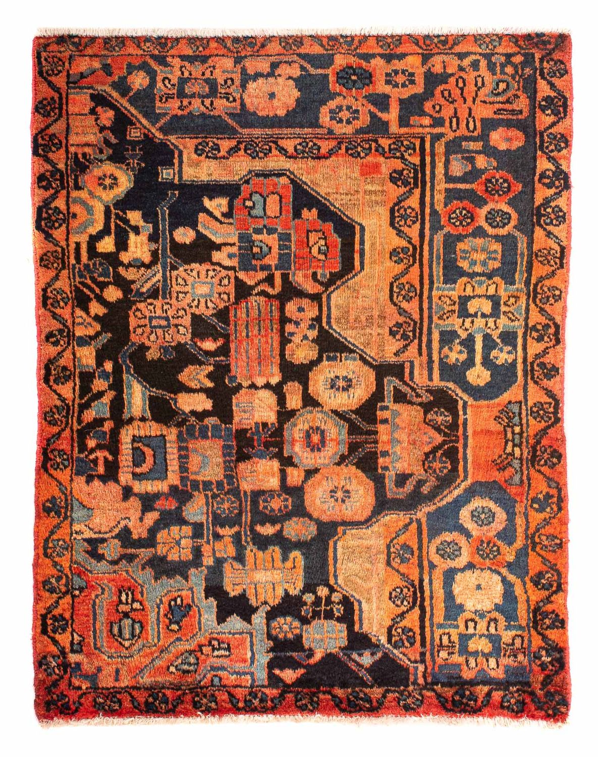 Tapis persan - Nomadic - 110 x 83 cm - multicolore