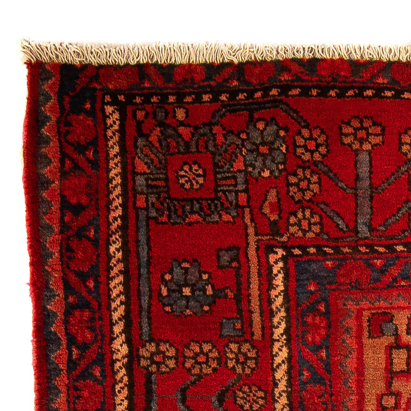 Tapis persan - Nomadic - 132 x 95 cm - rouge foncé