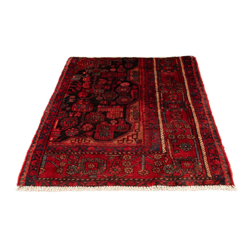 Tapis persan - Nomadic - 132 x 95 cm - rouge foncé