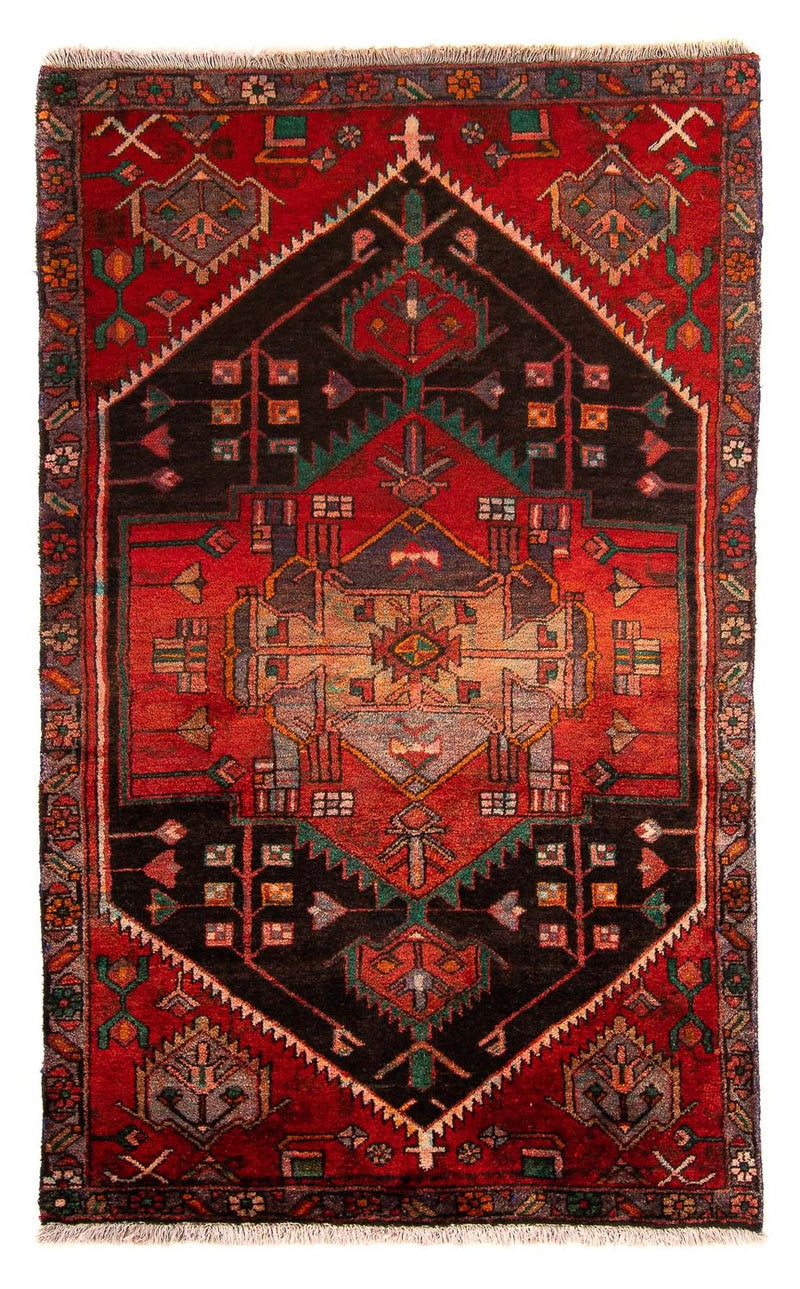 Tapis persan - Nomadic - 177 x 108 cm - rouge foncé